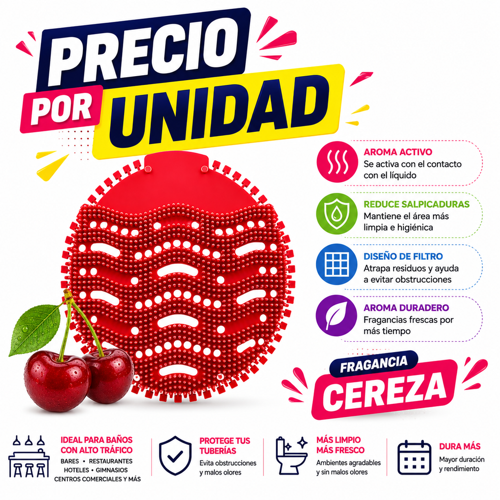 tapete ambientador por unidad para orinal